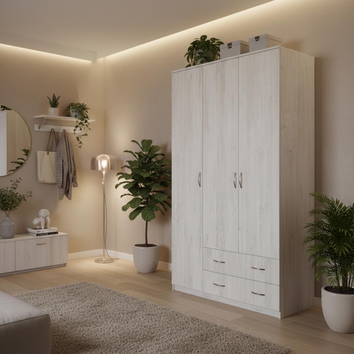 Шкаф платяной "Аист-3" (Сосна Винтерберг)