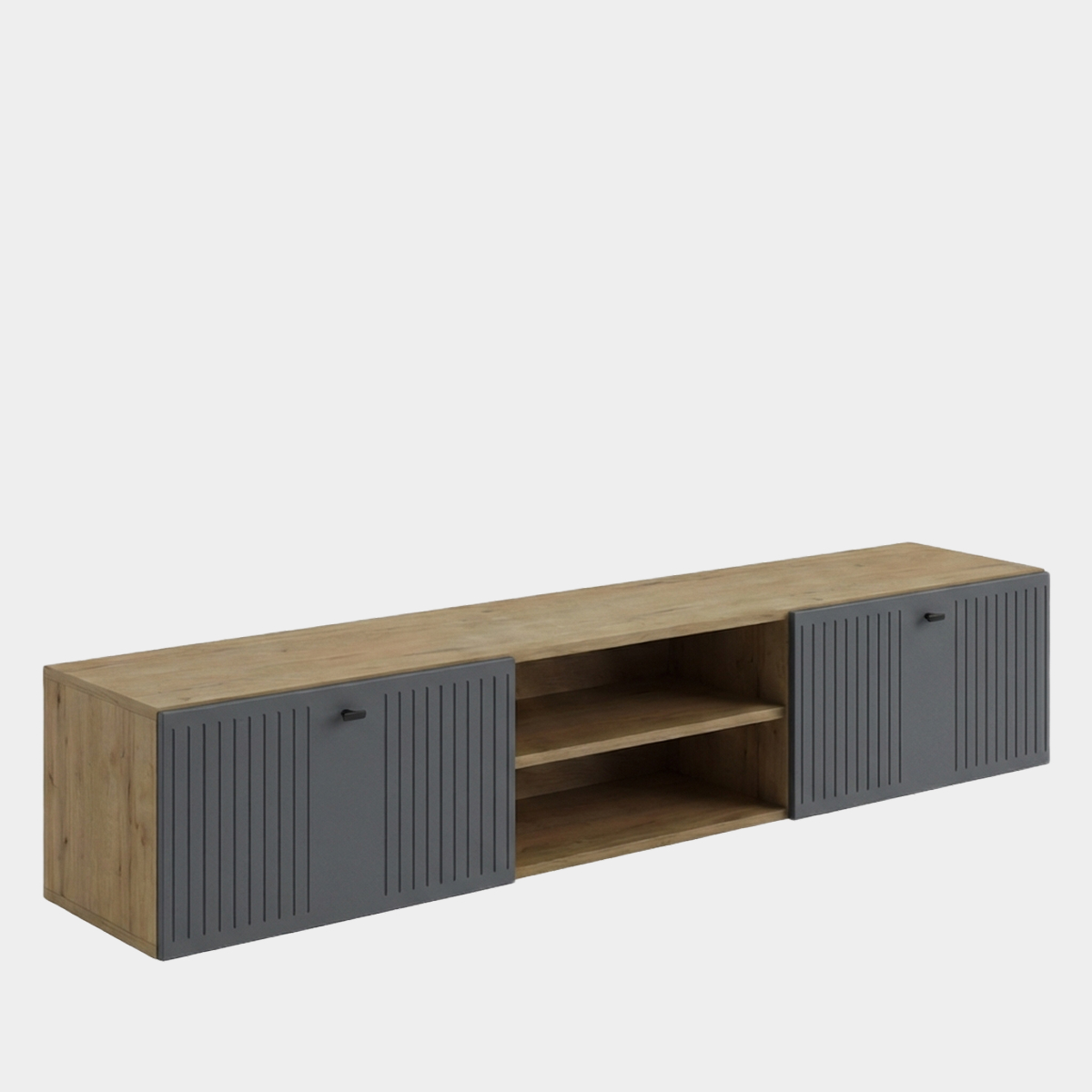 Тумба - стенка "Евгения" (Дуб Бунратти – Монолит Мун)