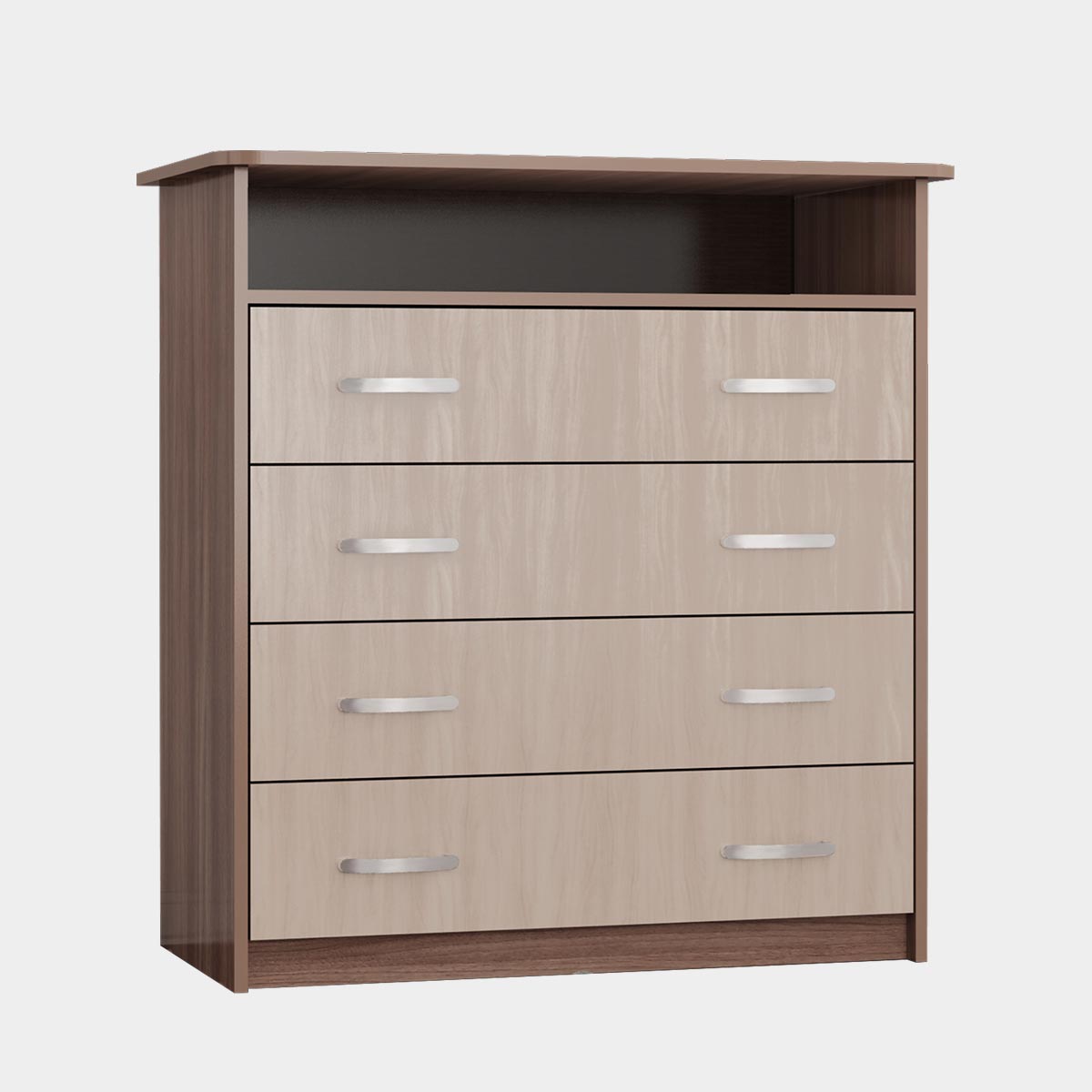 Комод 84 с нишей (Ясень Шимо Темный - Ясень Шимо Светлый)