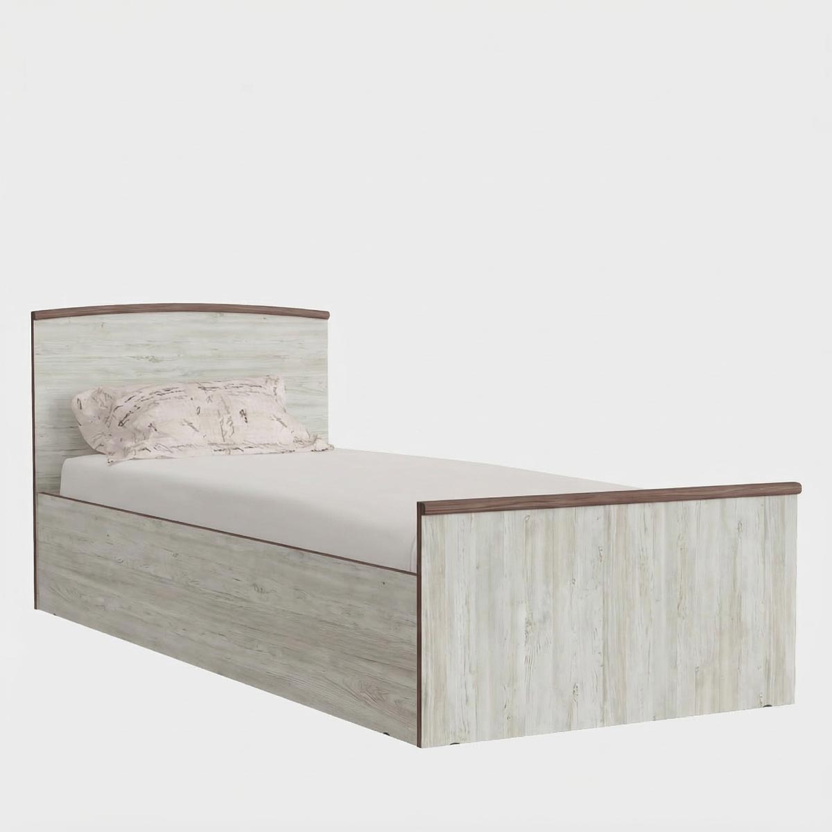 Кровать "Карина" 0,80 (Сосна Винтенберг - Ясень Шимо Темный)