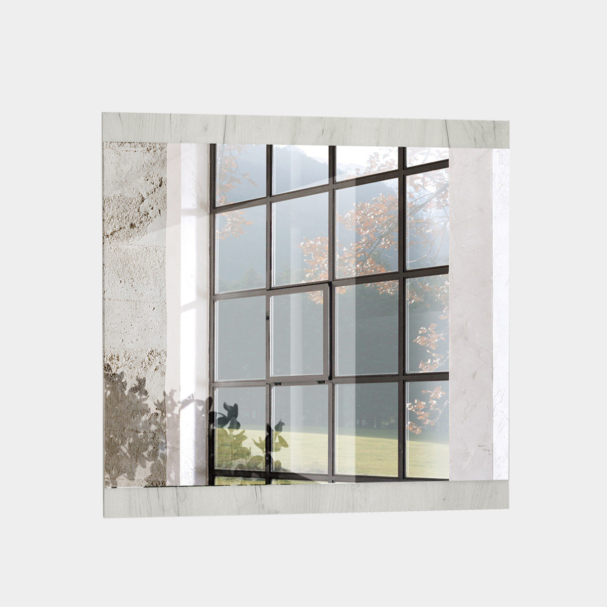 Прихожая "Крафт" - Зеркало настенное - 0,97 (Дуб Крафт Белый)