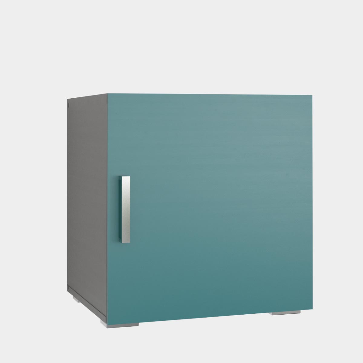 Тумба 0,6_0,6 - стенка "Альба" (Базальт - Бензин)