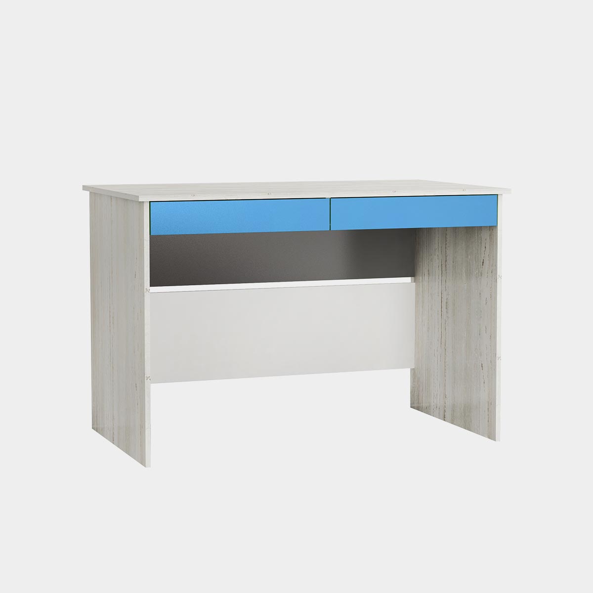 Компьютерный стол - Детская "Орбита" (Сосна Винтерберг/ Белый/ Базальт/ Мраморный Синий)