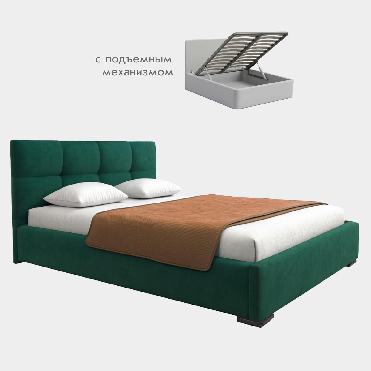 Кровать "Анфиса" 1,60 с подъемным механизмом (02 категория (251-300))