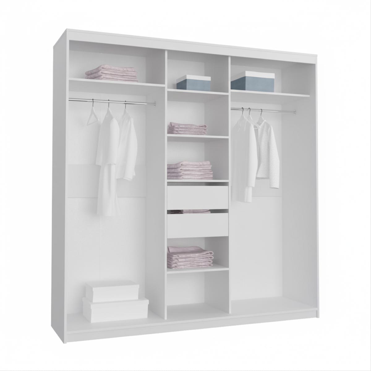 Шкаф-купе 3-дв. "Мираж" - 2,00 AL (Белый)