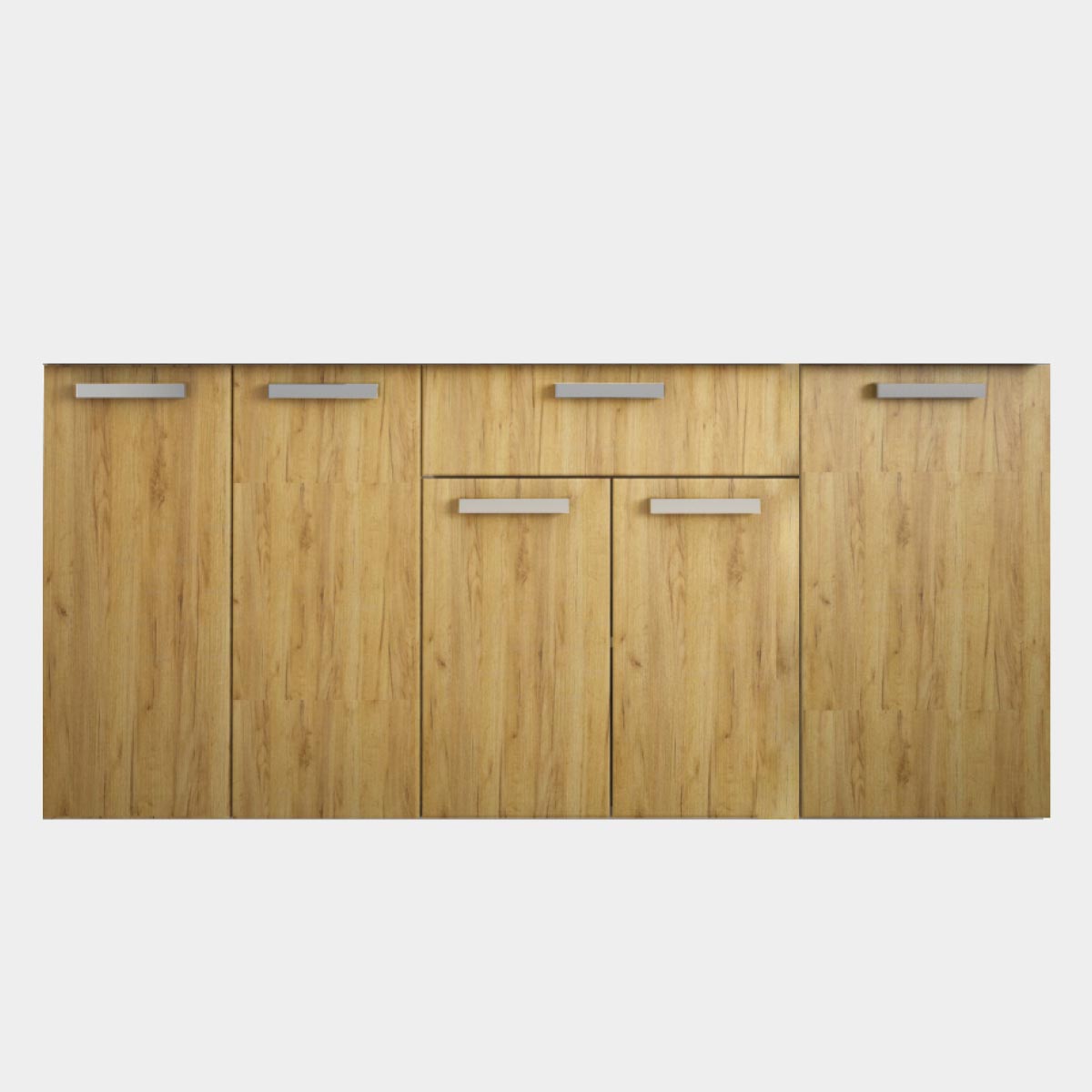 Комплект фасадов "Домино" - НИЗ   / Кухонный гарнитур 1,60 - ST / (Рустик Соломенный)