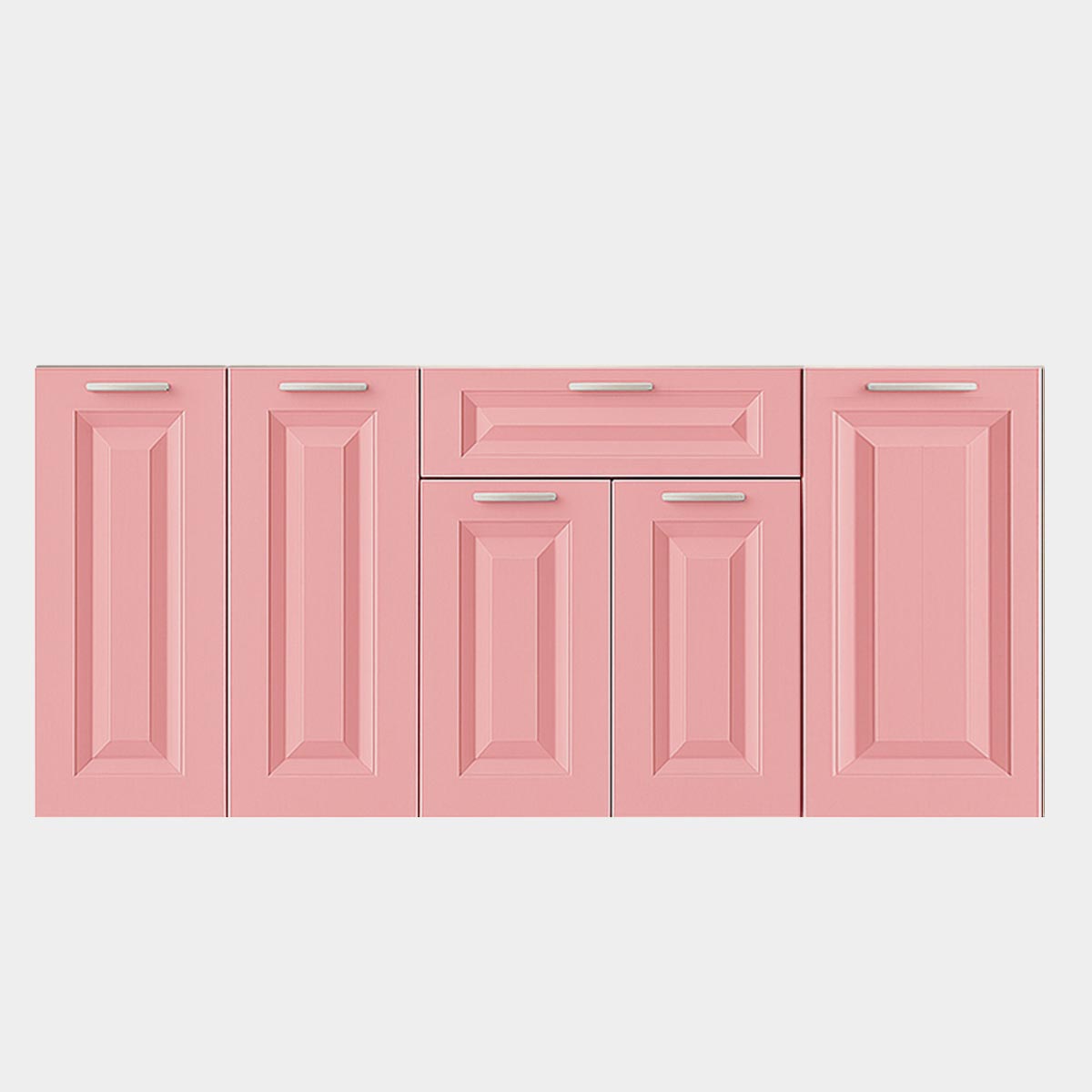 Комплект фасадов "Римма" - НИЗ   / Кухонный гарнитур 1,60 - ST / (Пудра Протея)