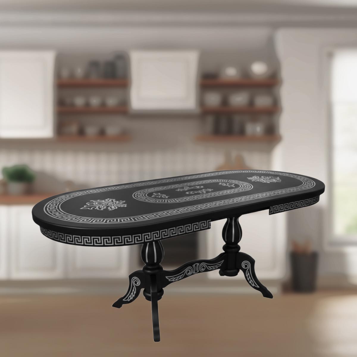 Стол обеденный "Версаче" - 1,60*0,92 - раздвижной (Венге + ПC)