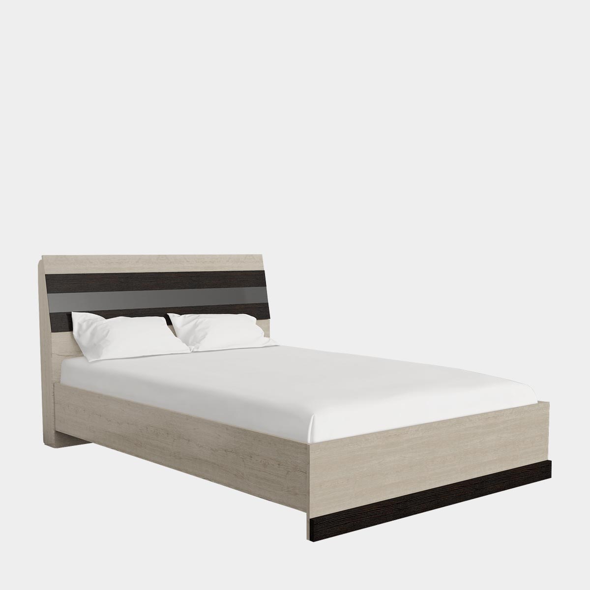 Кровать "Соренто" 1,40 с ортопедом  (Пикард / Тиковое Дерево)