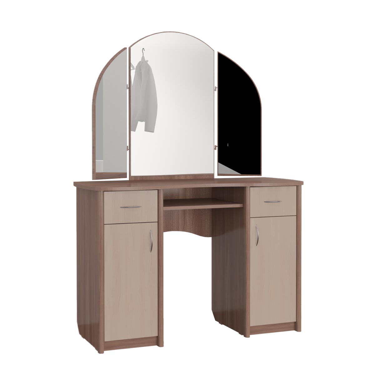 Туалетный столик "Карина" (Ясень Шимо Темный - Ясень Шимо Светлый)