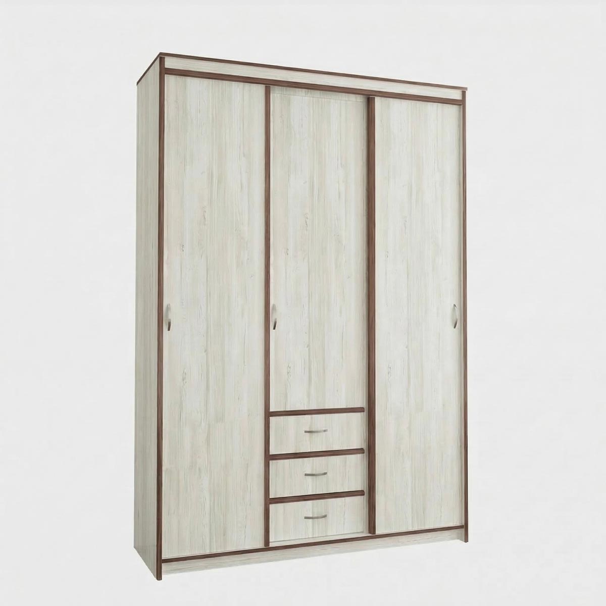 Шкаф-купе "Карина" - 1,50 без зеркал (Сосна Винтенберг - Ясень Шимо Темный)