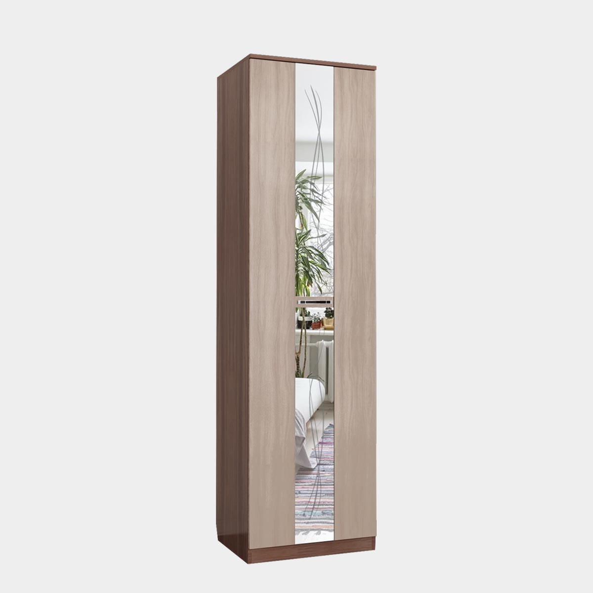 шкаф бельевой - стенка "Пальмира" (Ясень Шимо Темный - Ясень Шимо Светлый)