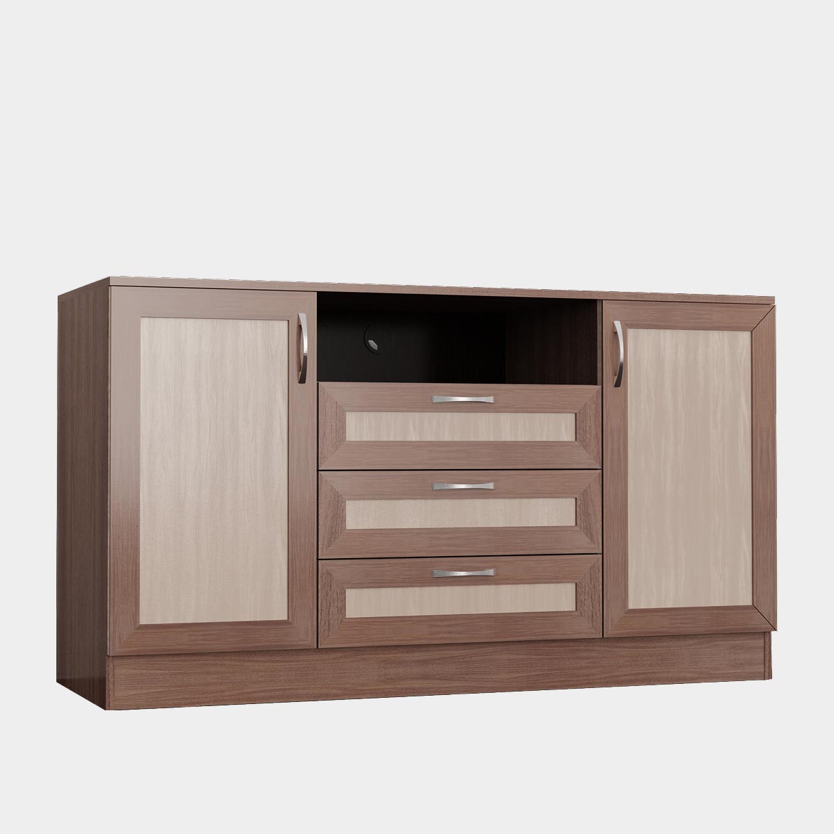 тумба - стенка "Премьера-7" (Ясень Шимо Темный - Ясень Шимо Светлый)