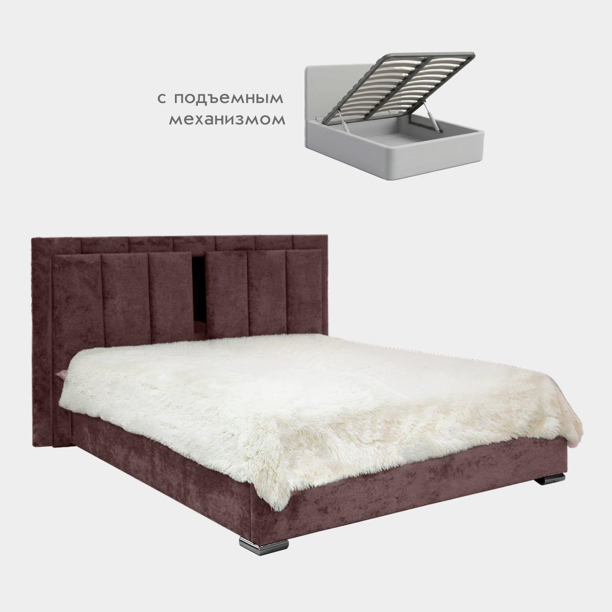 Кровать "Линда" 1,60 с подъемным механизмом (02 категория (251-300))