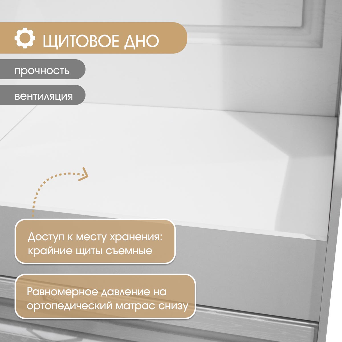 Детская "Молли" - Диван-кровать 0,80 (Белый - РоялВуд Белый+ПС)