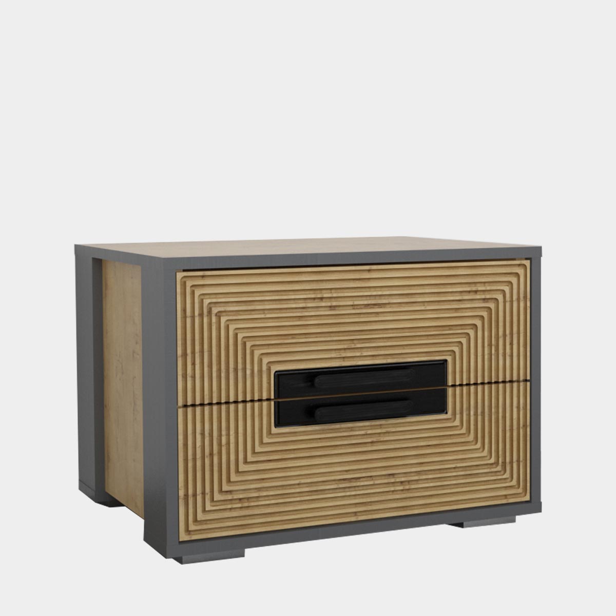 Тумба прикроватная "Арья" (Дуб Бунратти - Базальт)