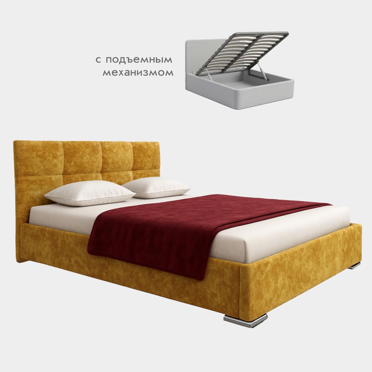 Кровать "Анфиса" 1,60 с подъемным механизмом (04 категория (351-400))