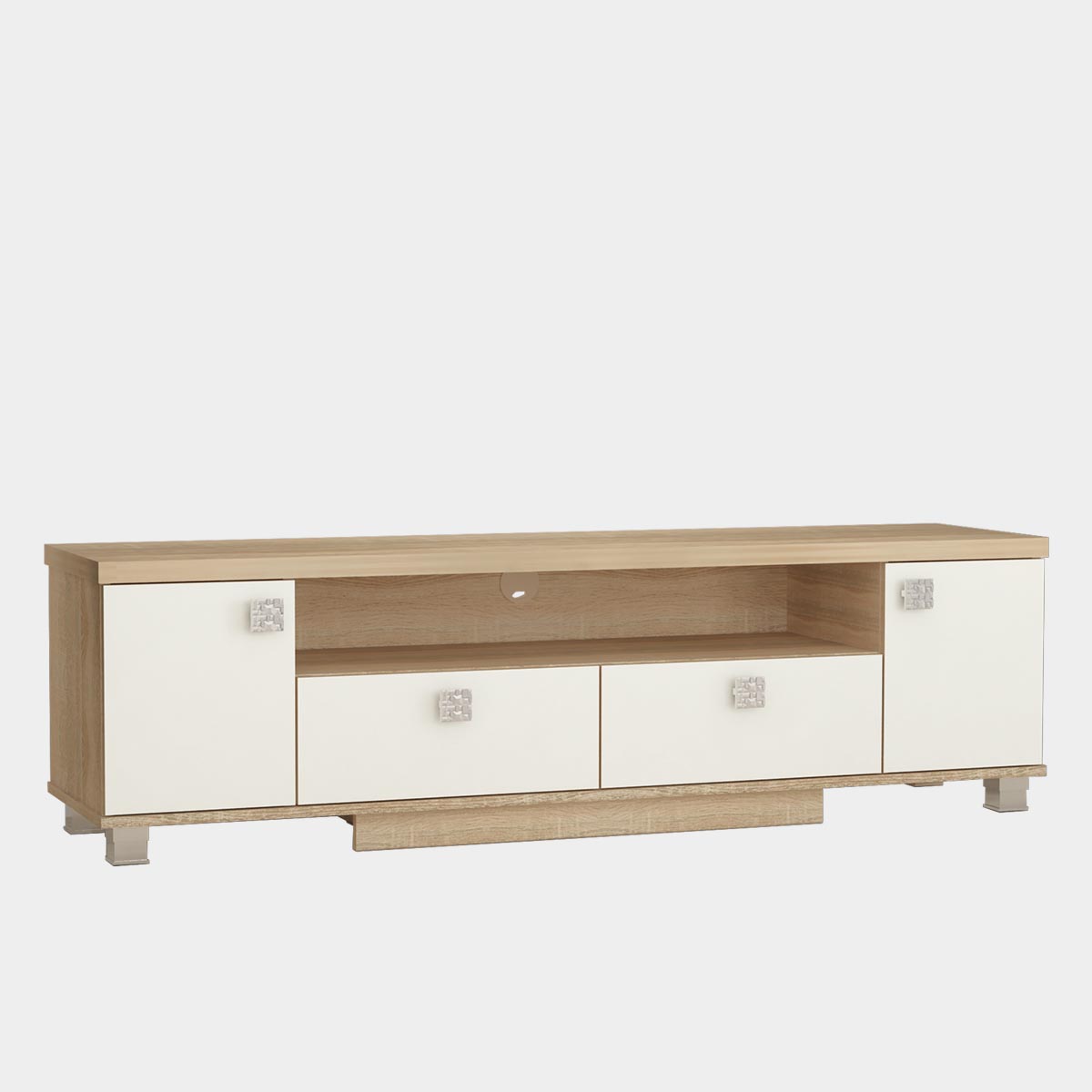 Тумба ТВ "Гармония-6" (Дуб Сонома - Белый)