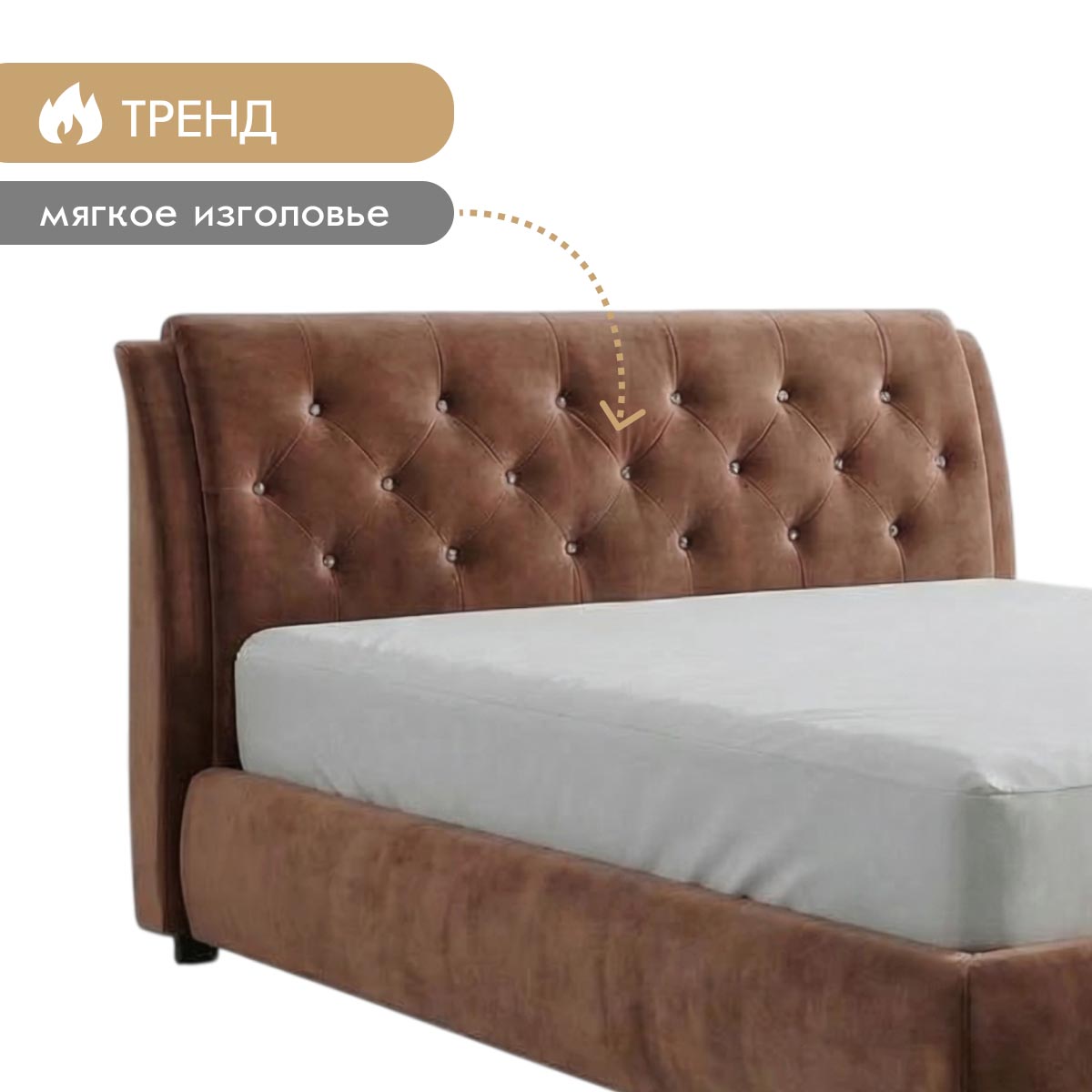 Кровать "Виктория" 1,60 с ортопедом (03 категория (301-350))