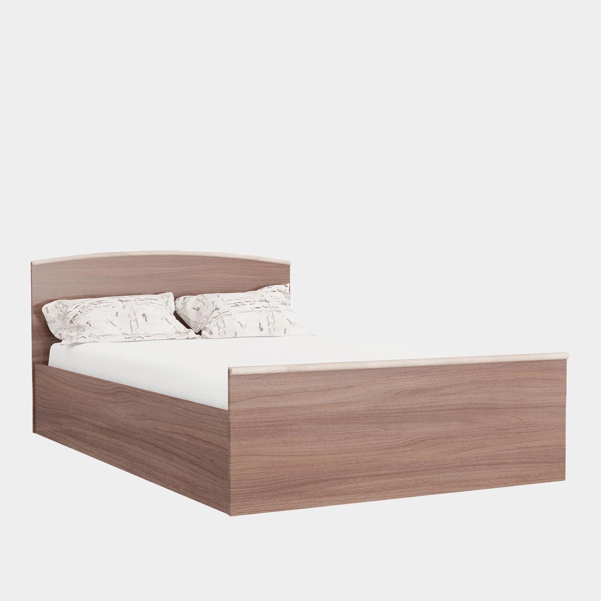 Кровать "Карина" 1,20 (Ясень Шимо Темный - Ясень Шимо Светлый)