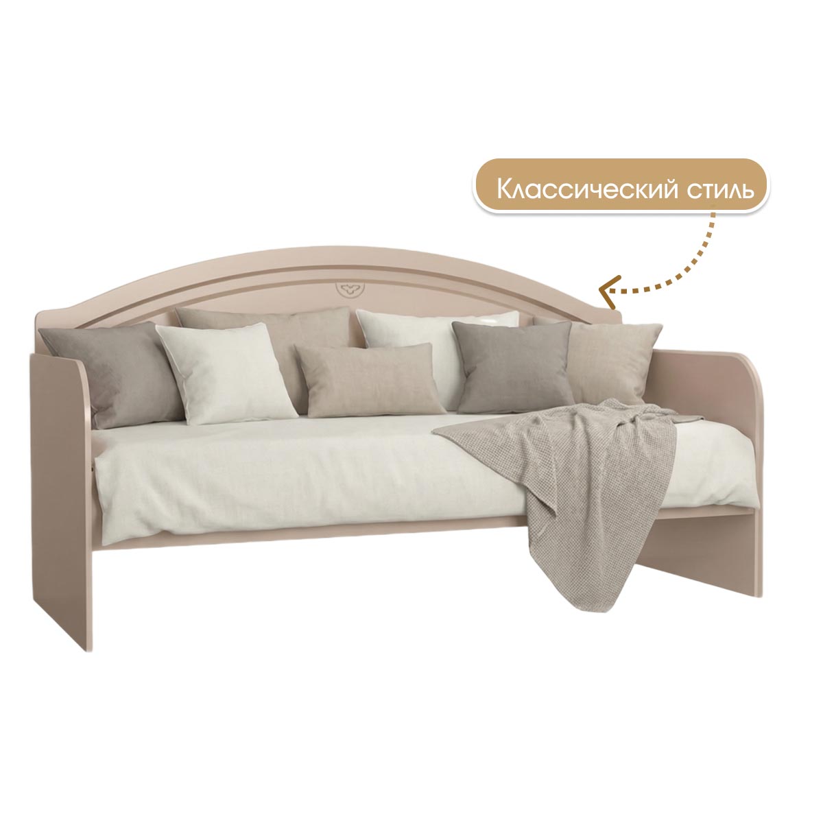 Детская "Молли" - Диван-кровать 0,80 (Фон Мускат - Мэйджик Сенд)