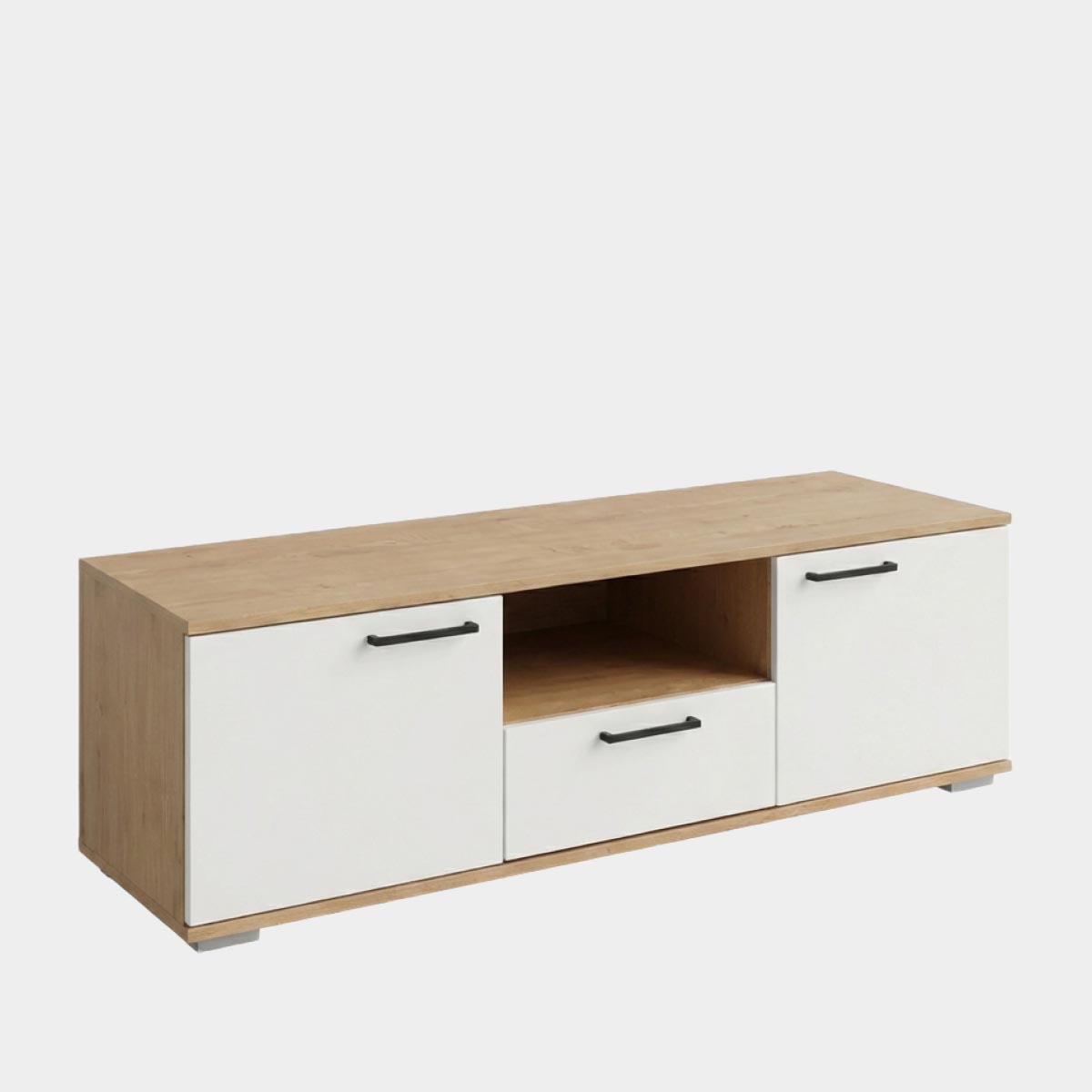 Тумба 1,50 - стенка "Лана" (Дуб Бунратти – Эмалит Арктик)