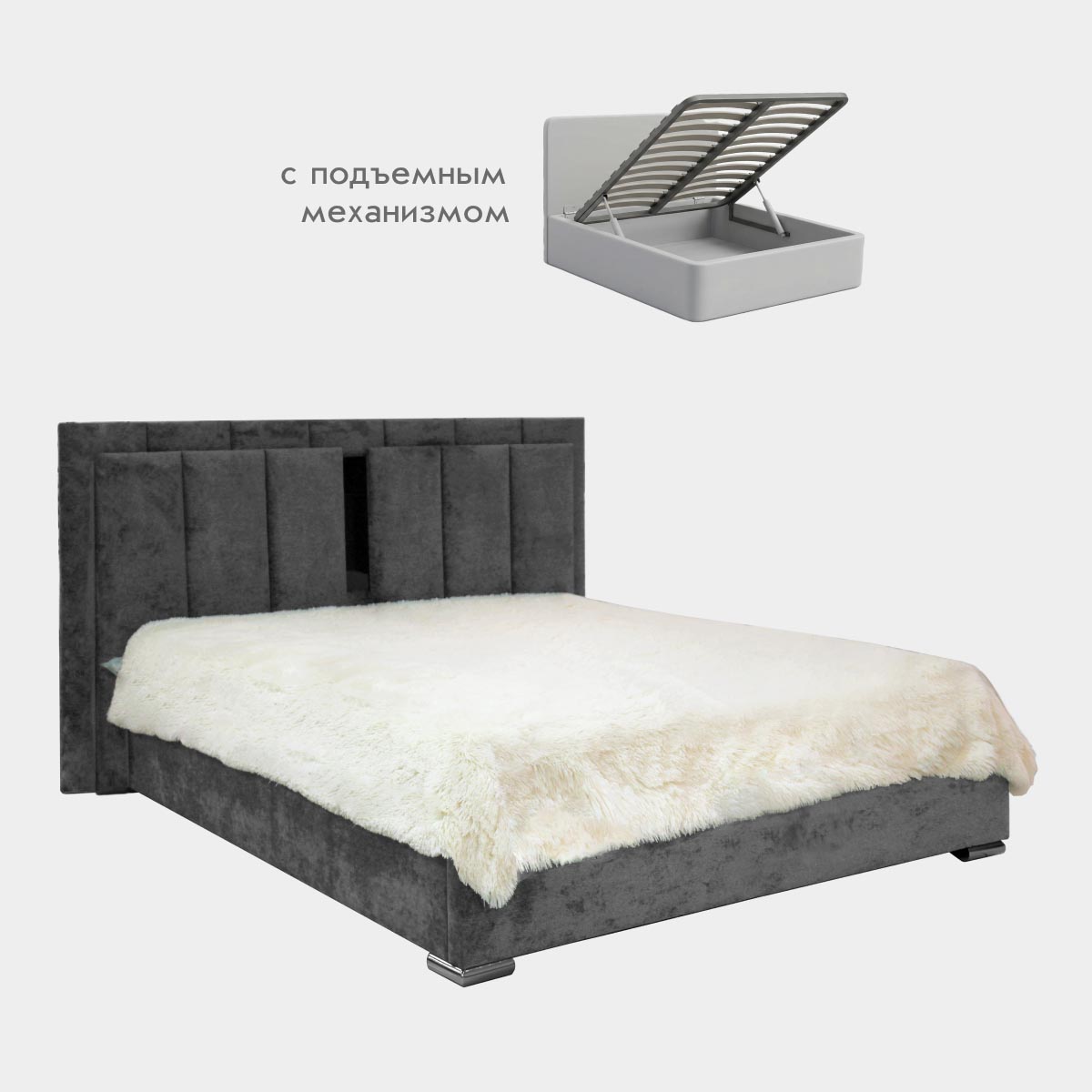 Кровать "Линда" 1,60 с подъемным механизмом (03 категория (301-350))