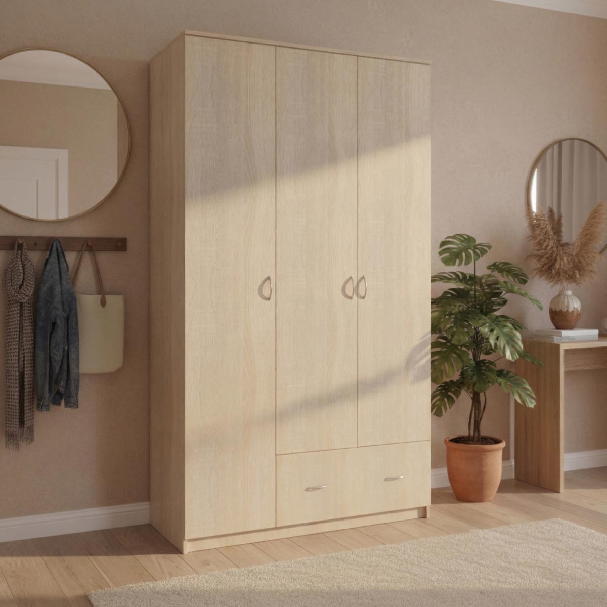 Шкаф платяной "Аист-2" (Дуб Сонома)