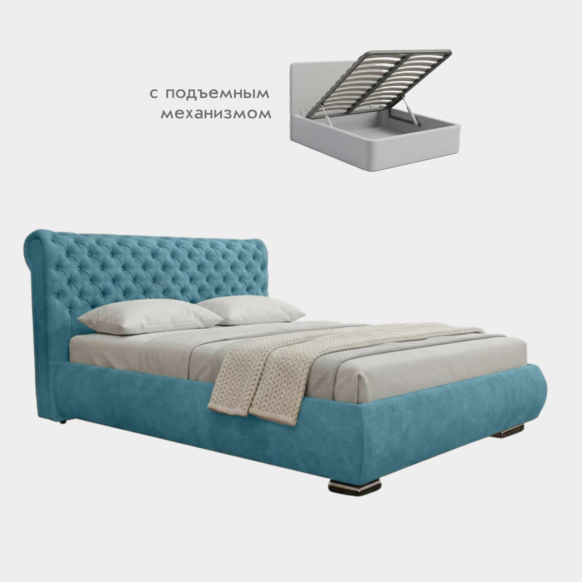 Кровать "Мария" 1,80 с подъемным механизмом (03 категория (301-350))