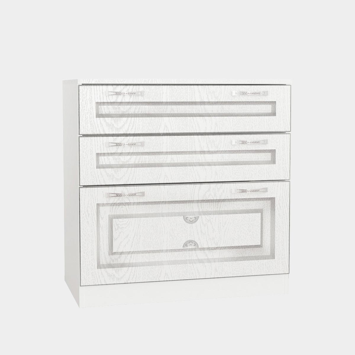 Детская "Молли" - Комод 0,80 (Белый - РоялВуд Белый)