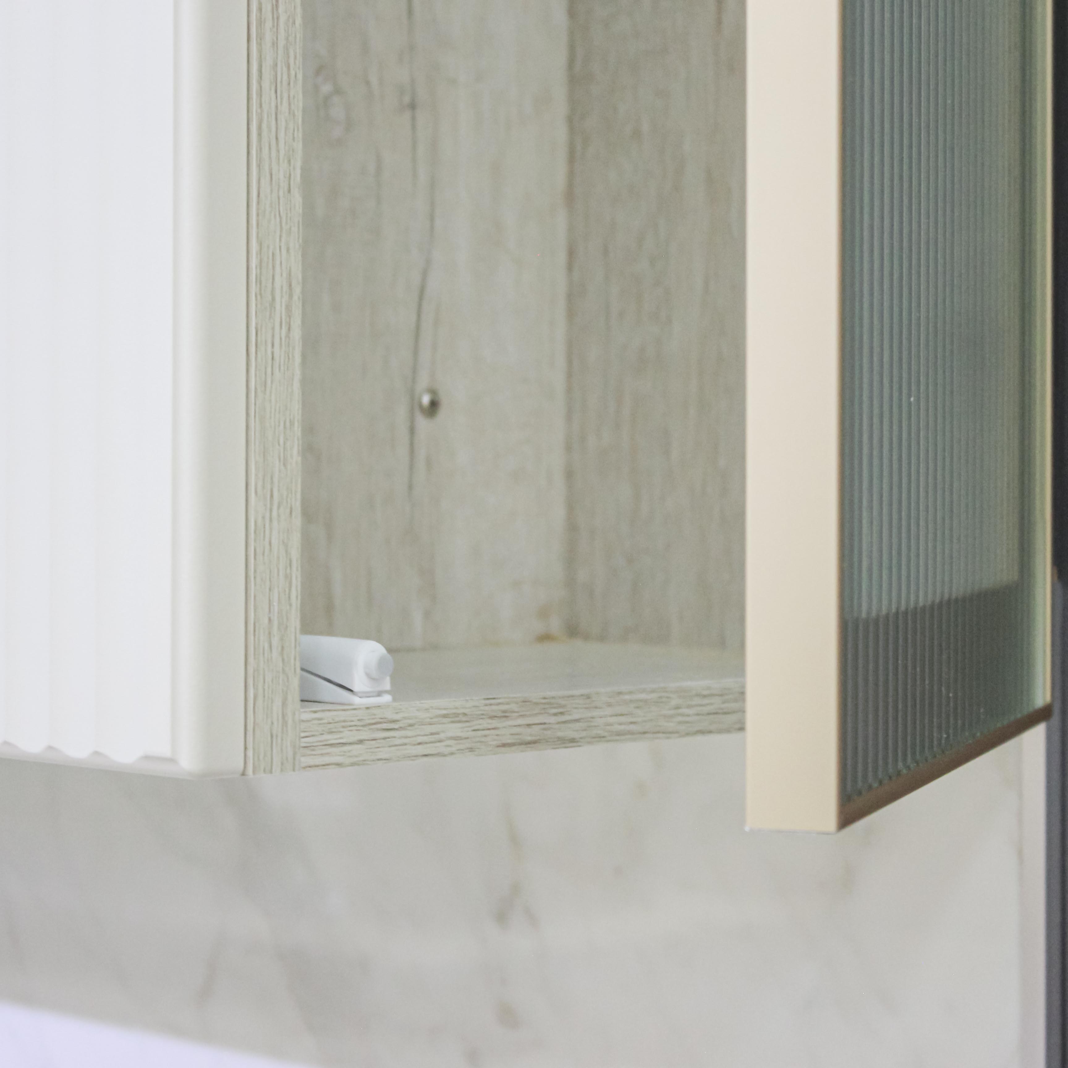 Кухня Валерия + Домино 2 (Монолит Беж  / столеш. Версаль глянец)