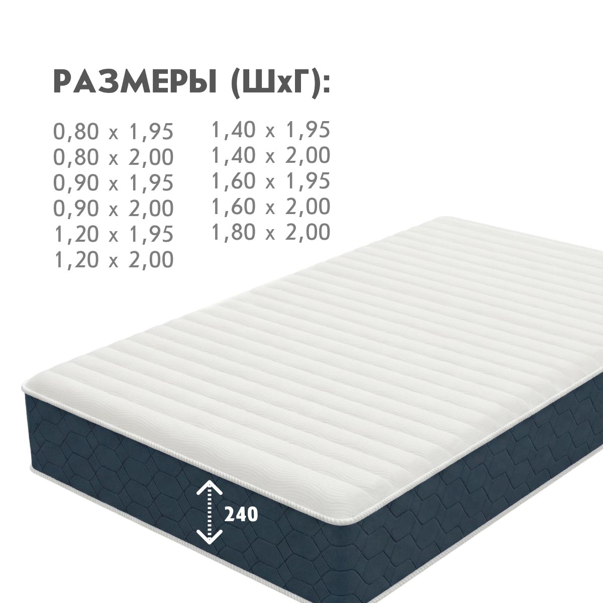 Матрац - MultiPocket СМАРТ-M - / 1,60*1,95 /