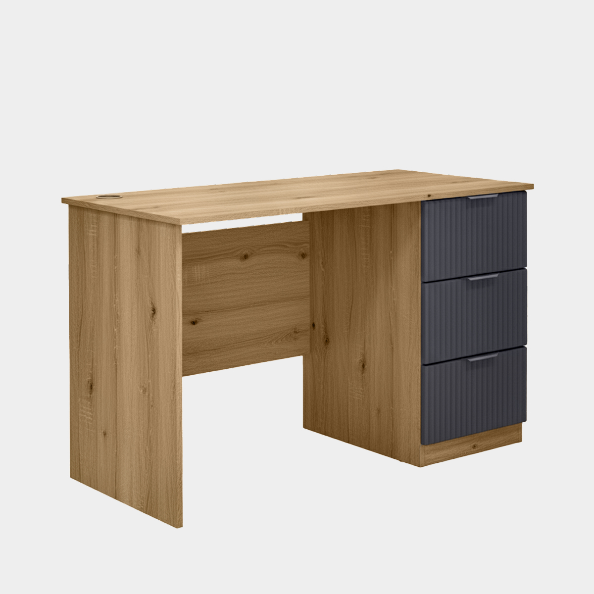 Компьютерный стол "Амели" (Дуб Вотан – Монолит Мун)