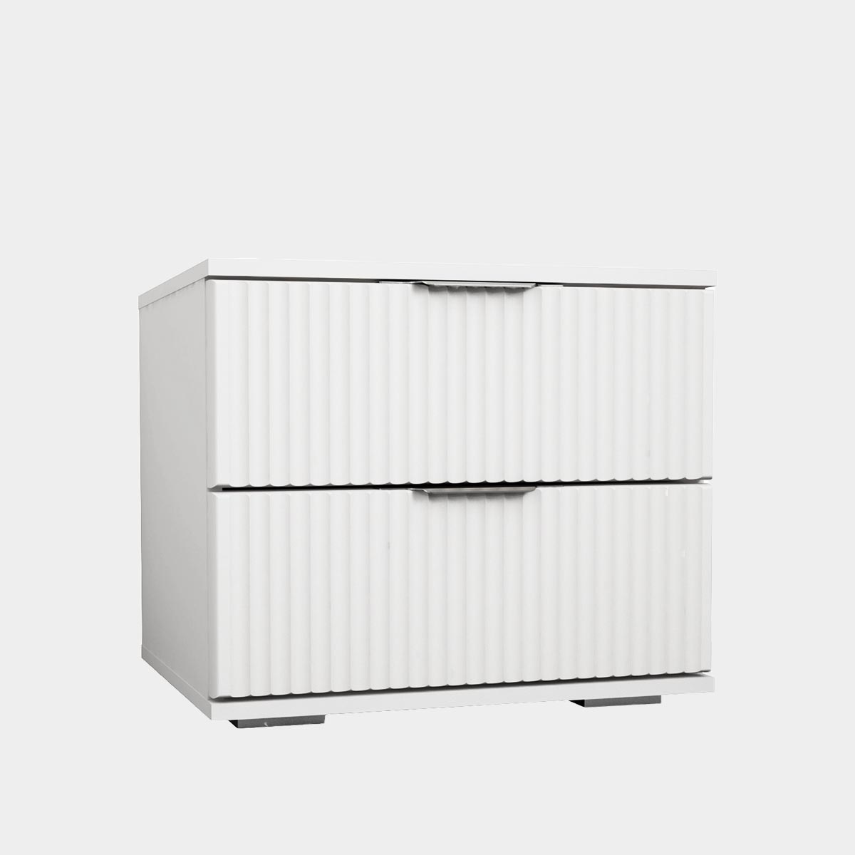 Тумба прикроватная "Амели" (Белый – Эмалит Арктик)