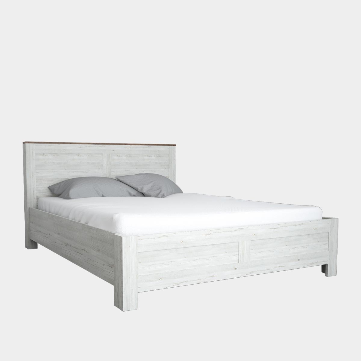 Кровать "Кантри" 1,60 (Сосна Винтерберг / Дуб Крафт табачный)