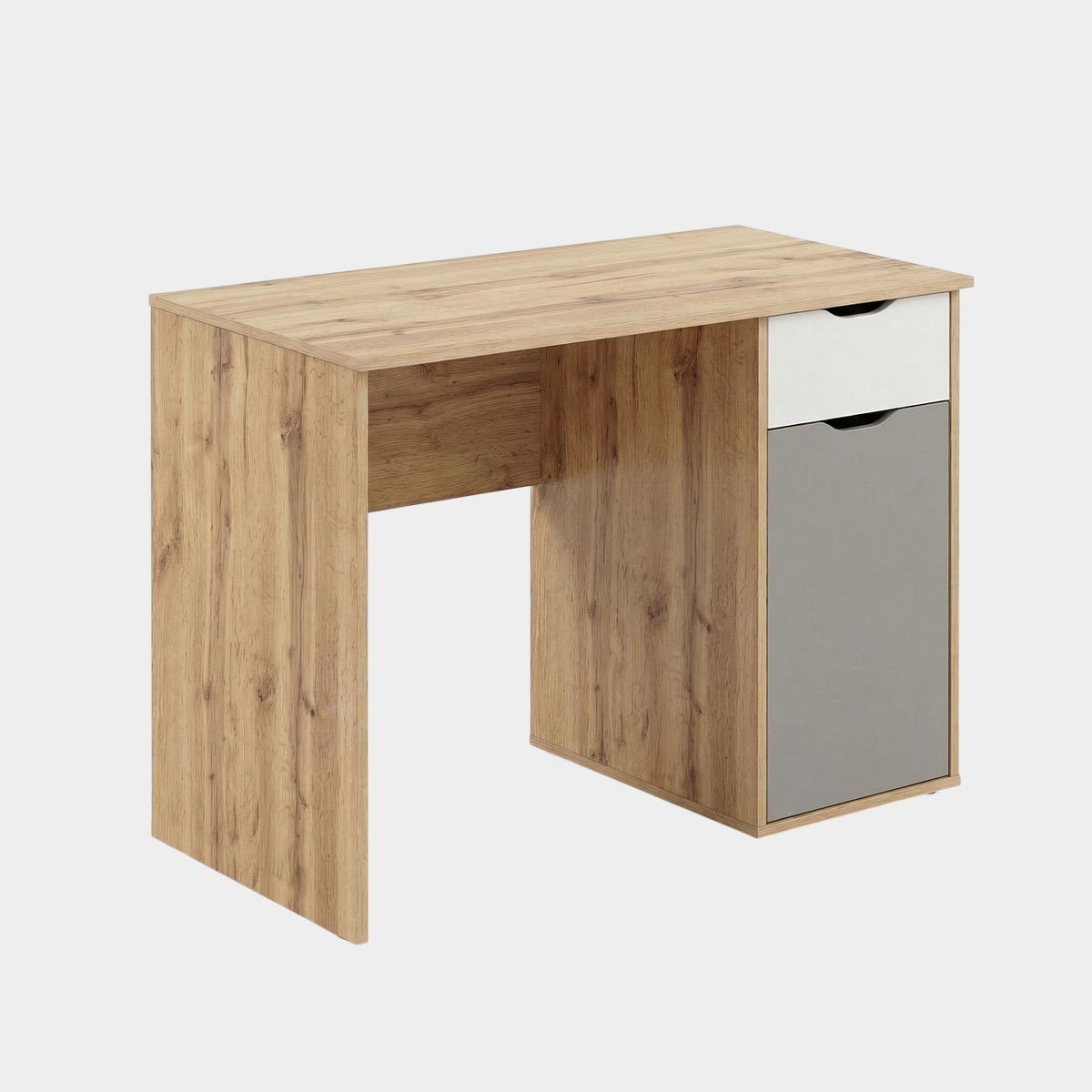 Детская "Оливер" - Компьютерный стол (Дуб Вотан - Камень - Фон Мускат)