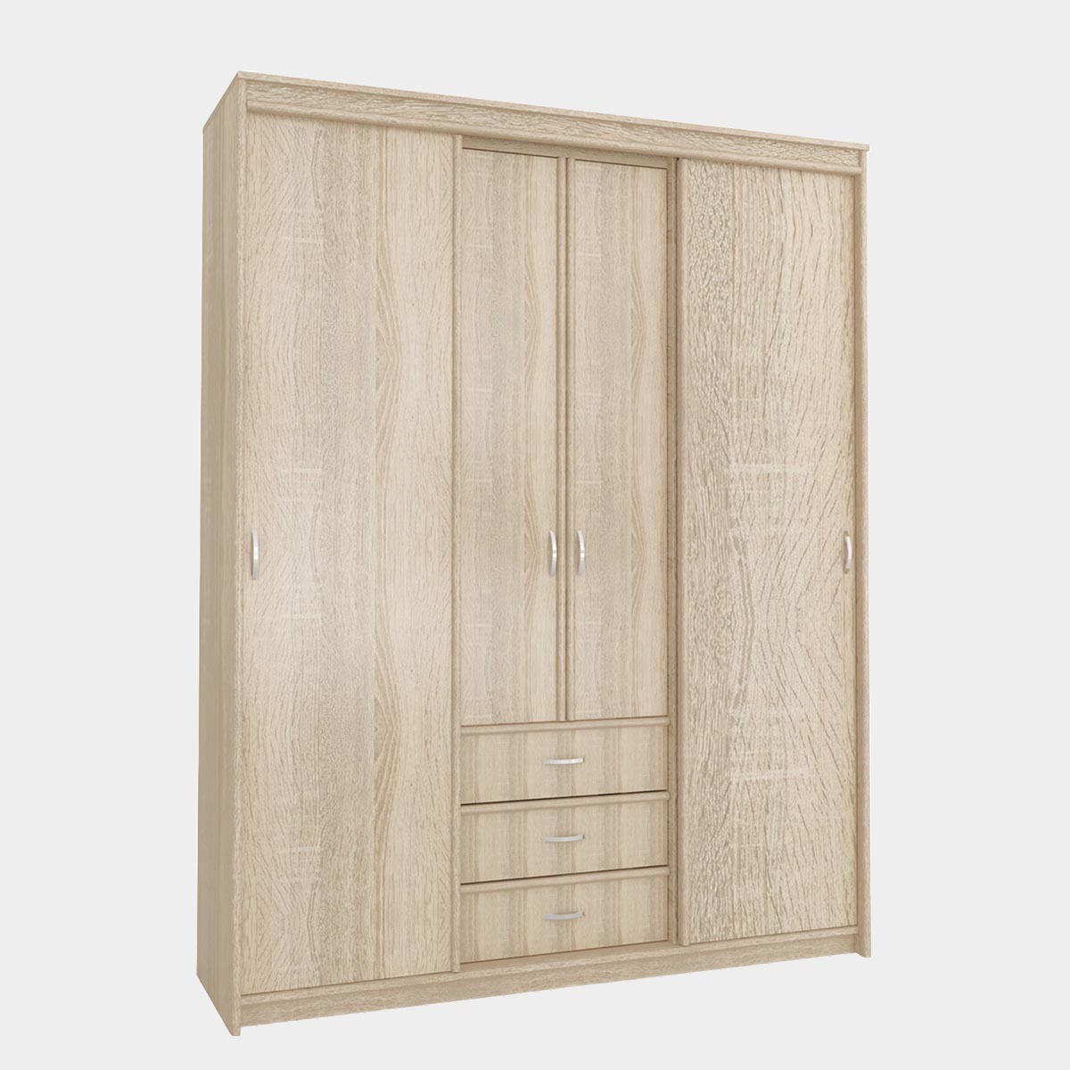 Шкаф-купе "Карина" - 1,70 без зеркал (Дуб Сонома)