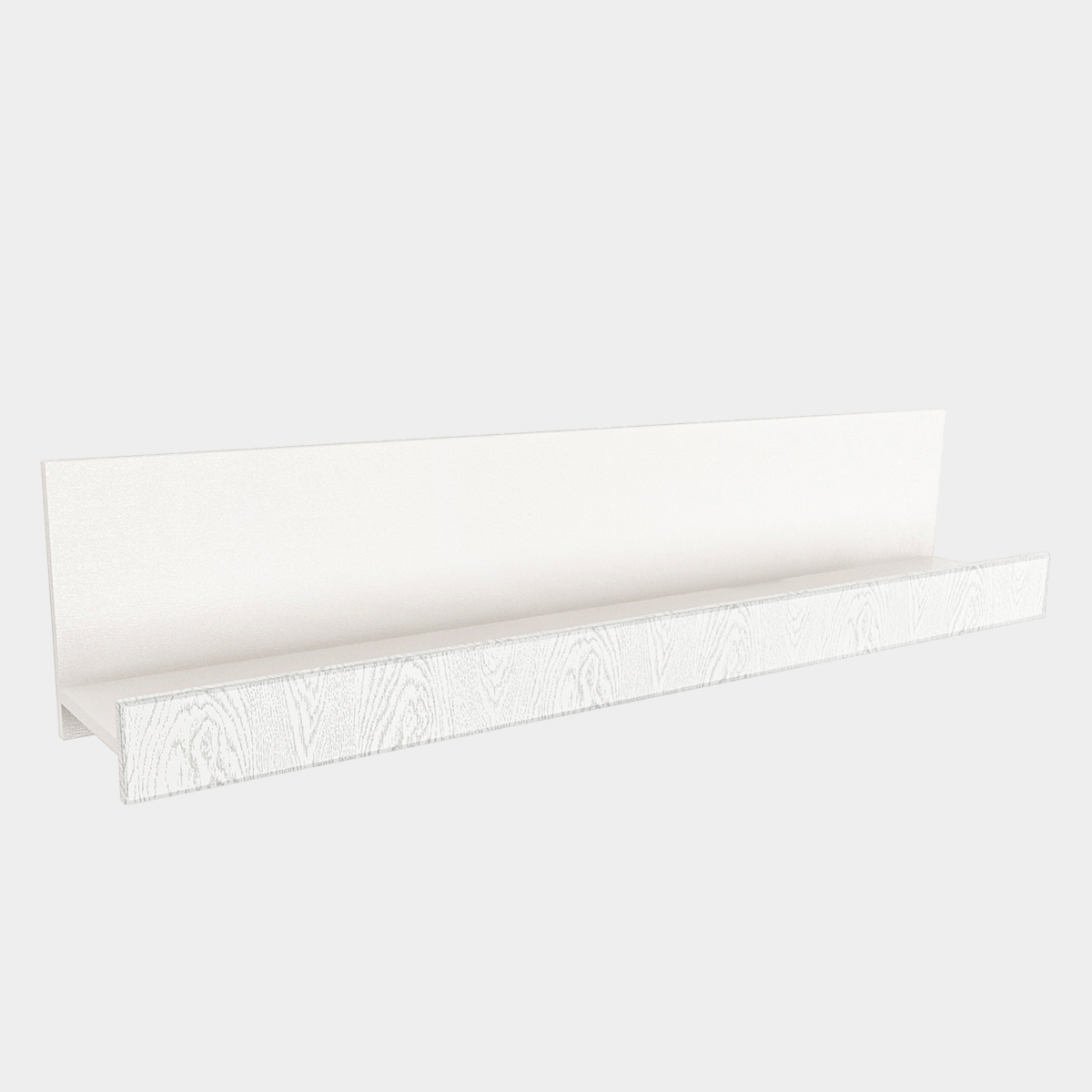 Детская "Молли" - Настенная полка 1,10 (Белый - РоялВуд Белый+ПС)