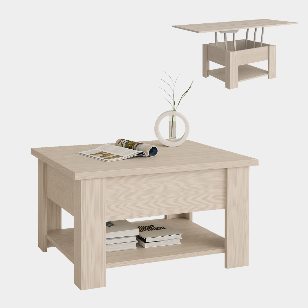 Журнальный стол-трансформер "Сан-Ремо" (Бодега Светлый)