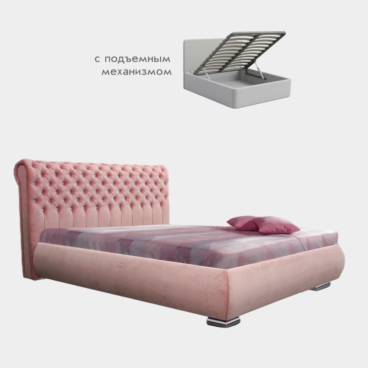 Кровать "Мария" 1,60 с подъемным механизмом (03 категория (301-350))