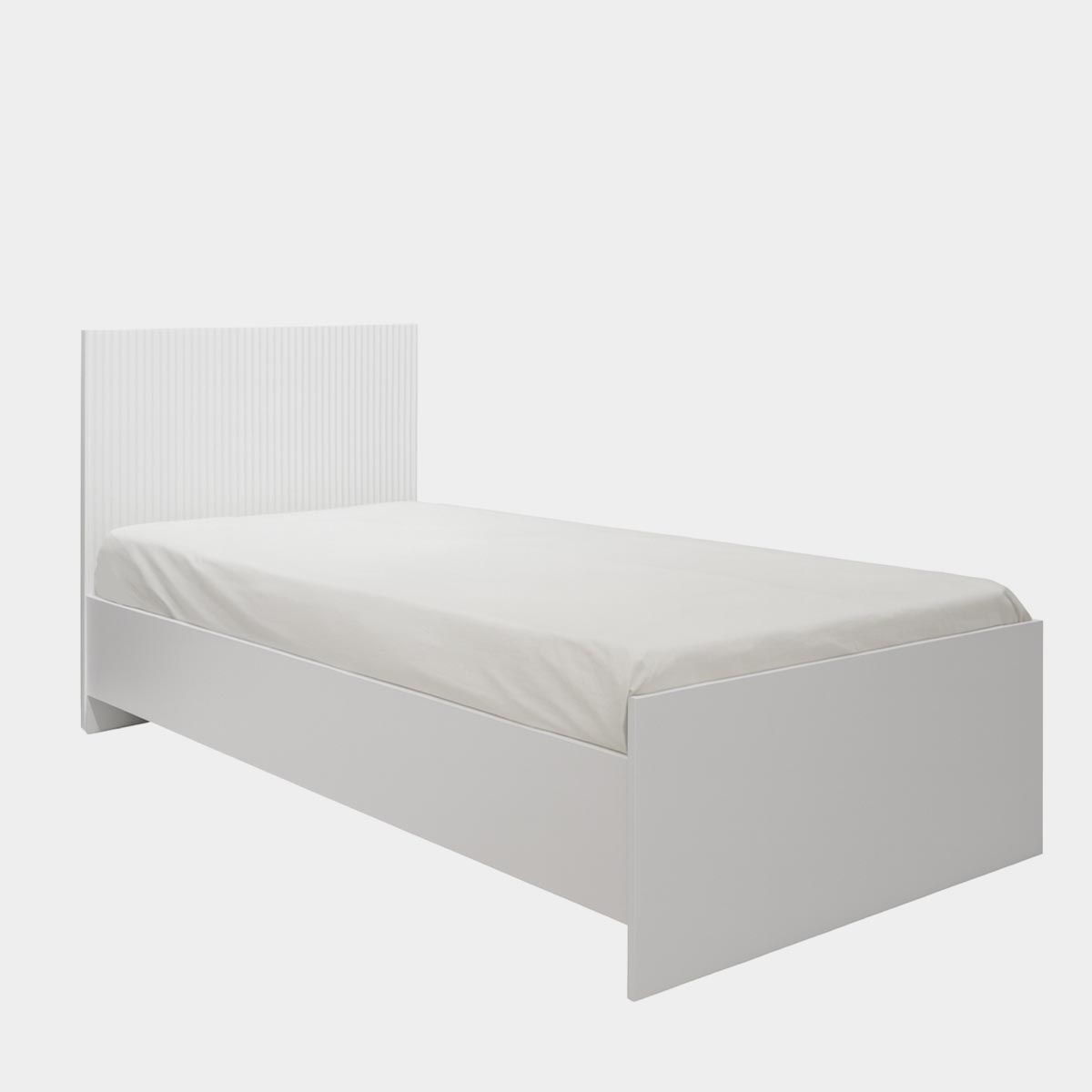 Кровать "Амели" 0,90 (Белый – Эмалит Арктик)