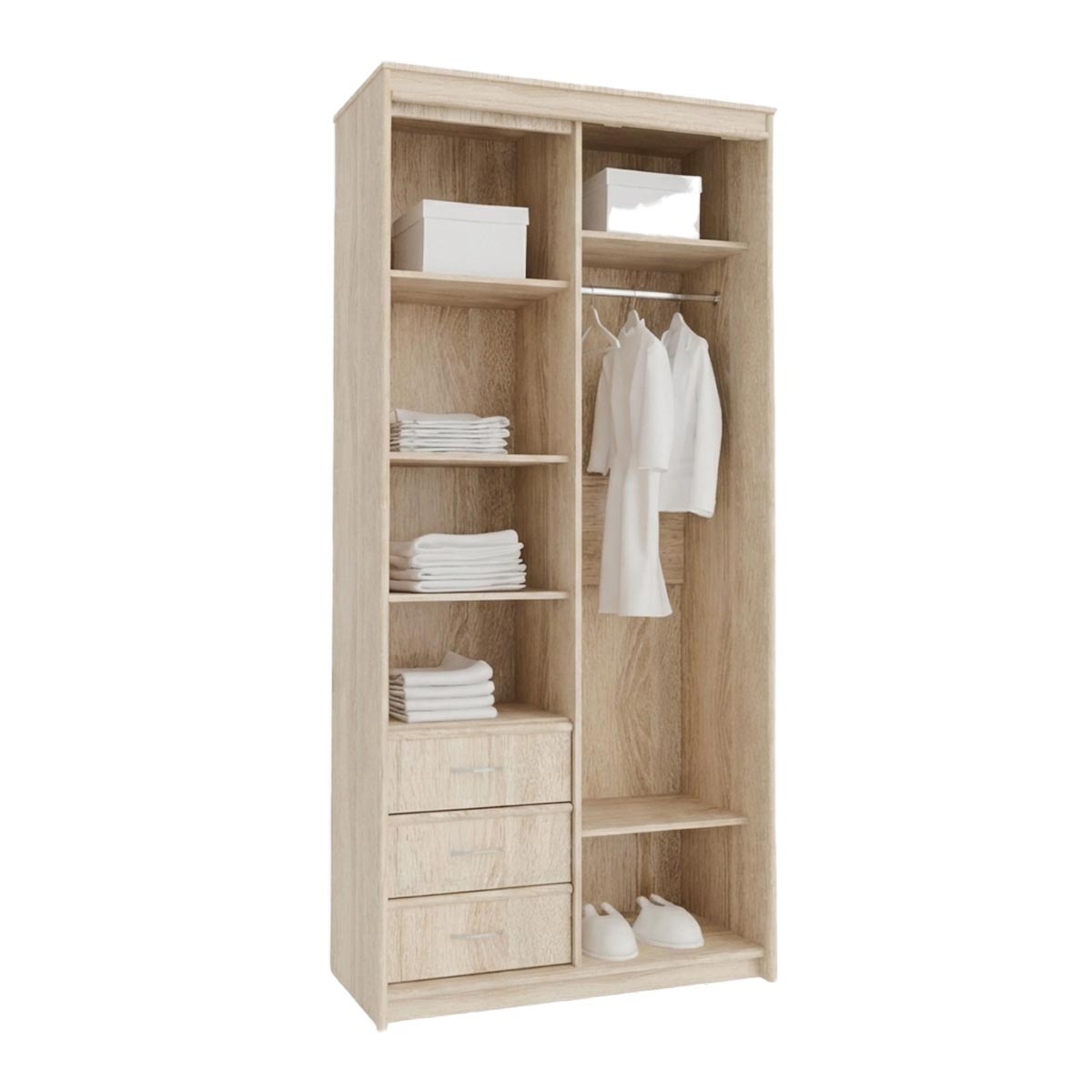Шкаф-купе "Карина" - 1,00   /левый (Дуб Сонома)