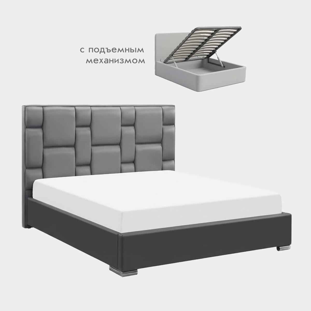 Кровать "Вероника" 1,60 с подъемным механизмом (04 категория (351-400))