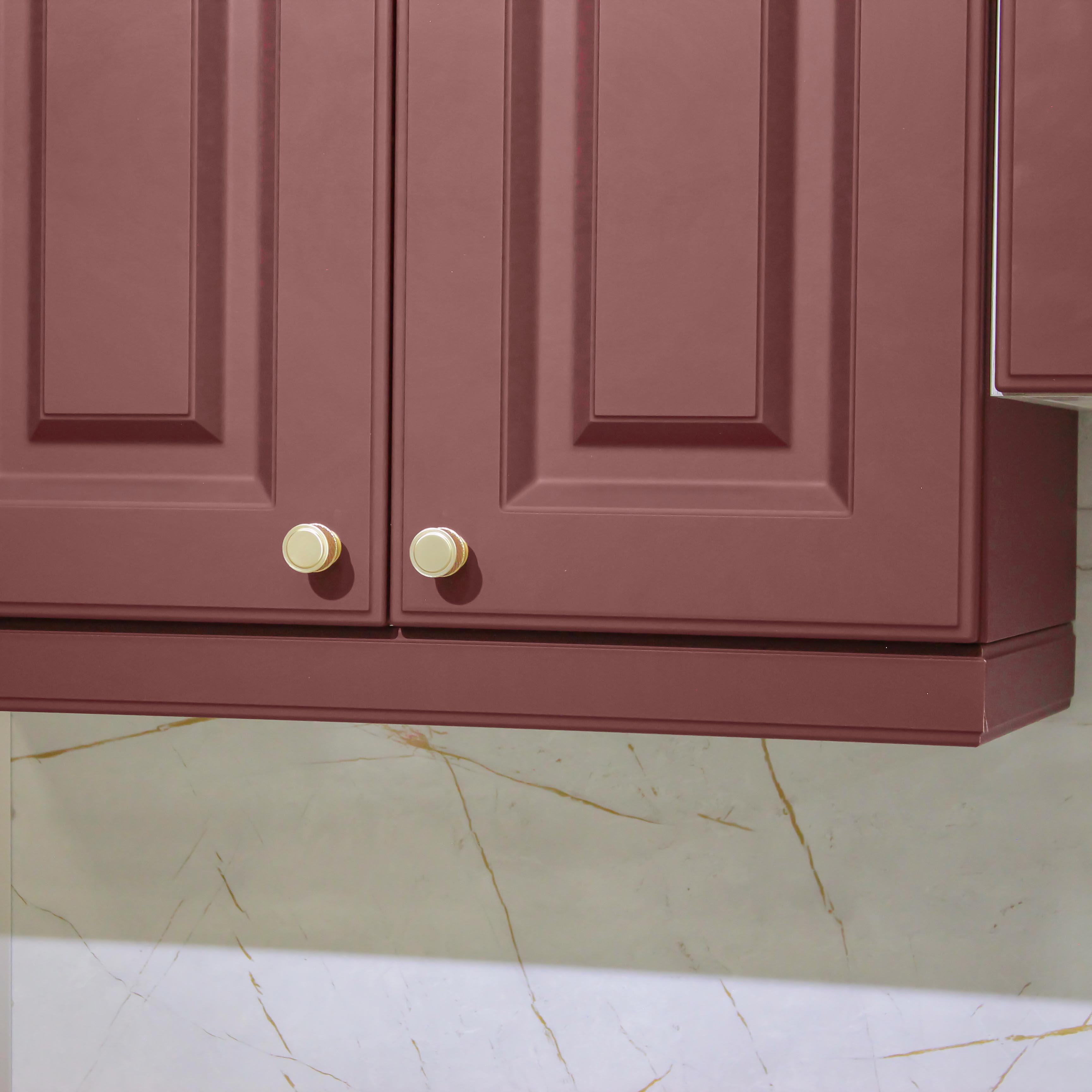  Кухня Беатрис (Санд Красная Бургундия / столеш. Белый Каспий глянец)