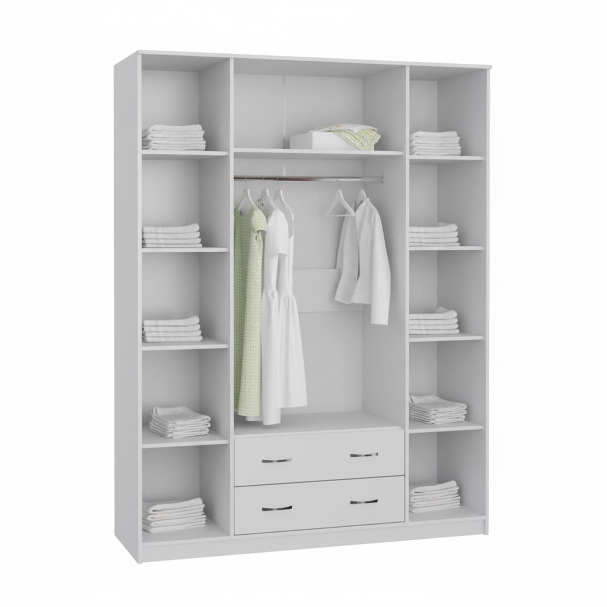 Шкаф 4-дв. "Марсель" - 1,60 (Белый)