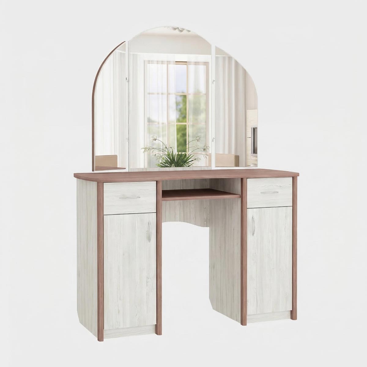 Туалетный столик "Карина" (Сосна Винтенберг - Ясень Шимо Темный)