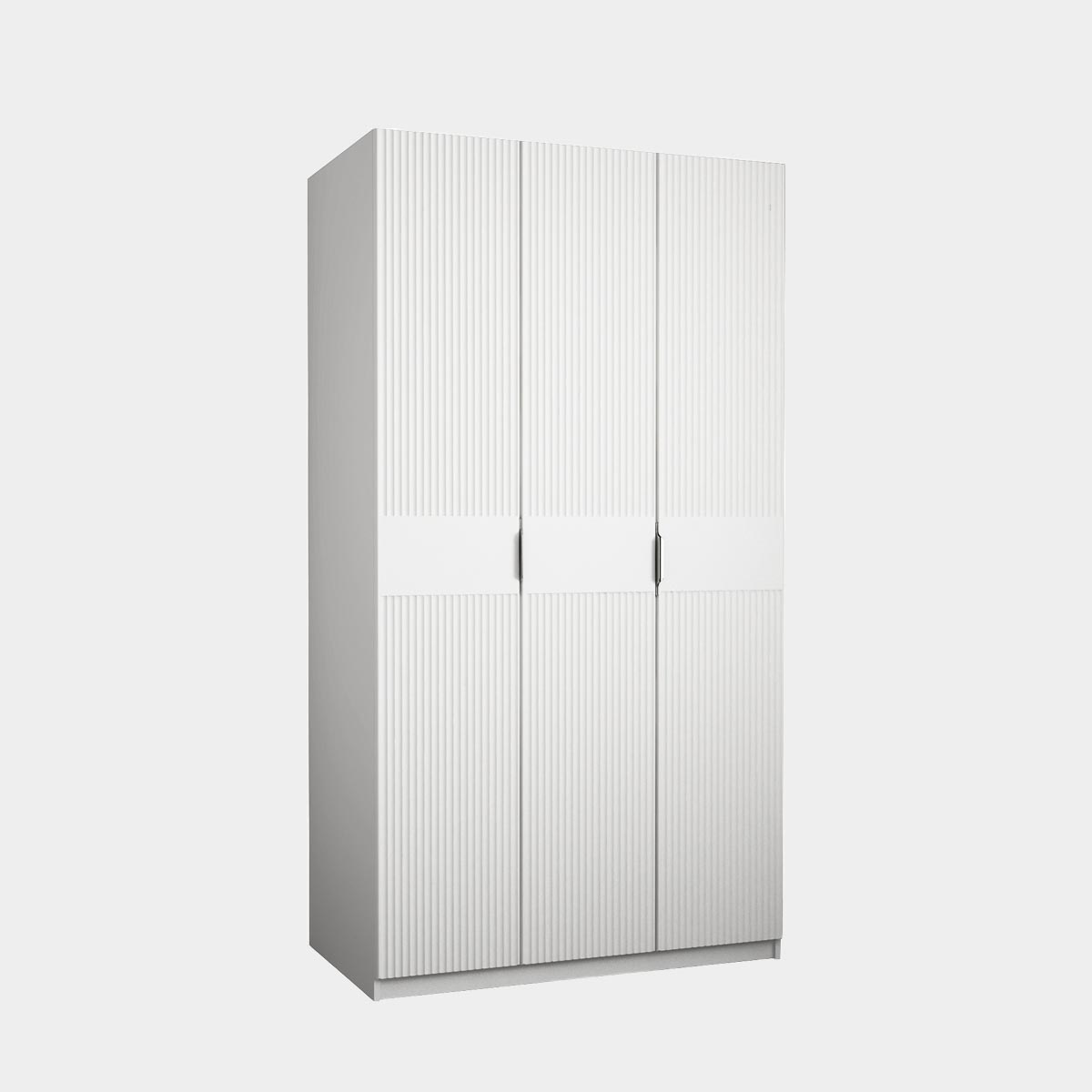 Шкаф 3-дв. "Амели" - 1,20 (Белый – Эмалит Арктик)