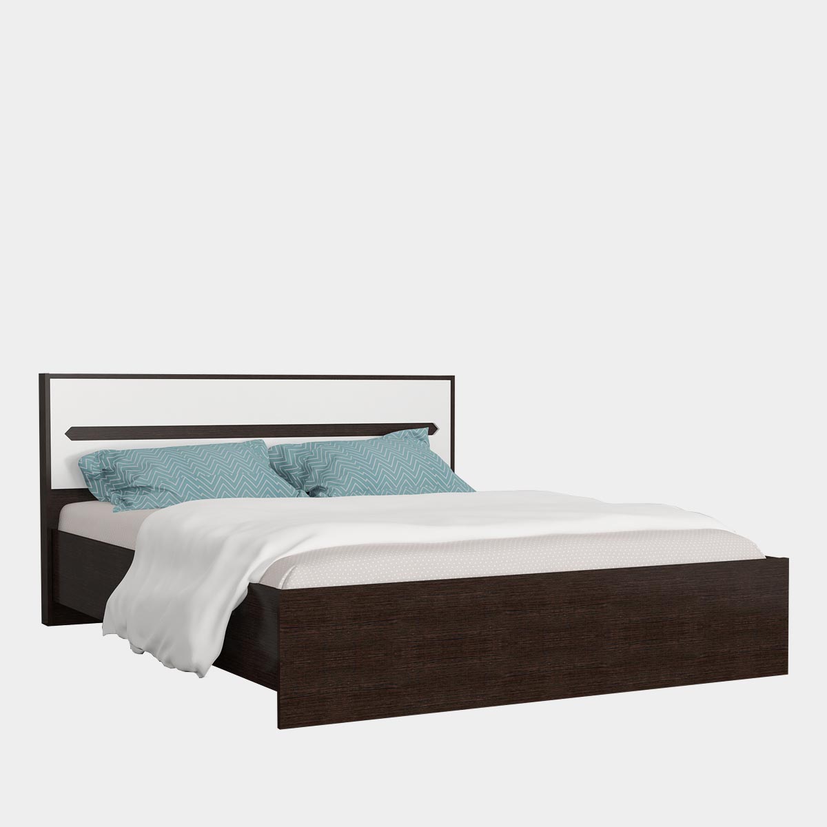 Кровать "Вирджиния" 1,40 (Венге - Эмалит Арктик)