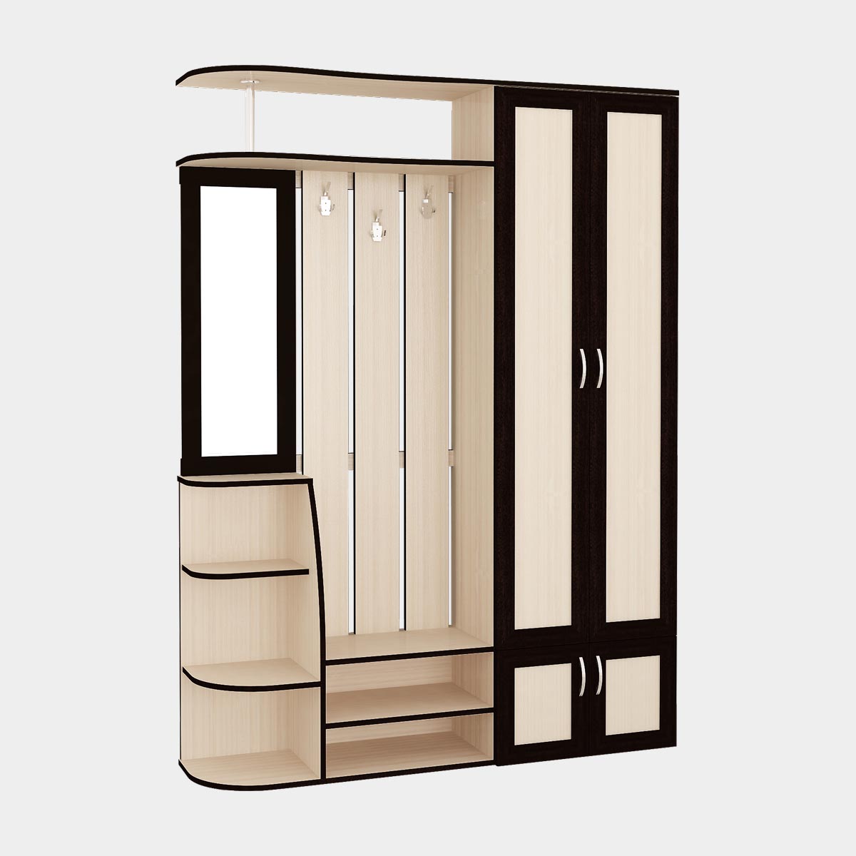 Прихожая "Союз" (Млечный Дуб - Венге)